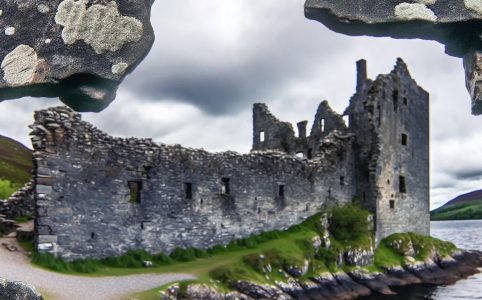 The ruins of Kilchurn Castle