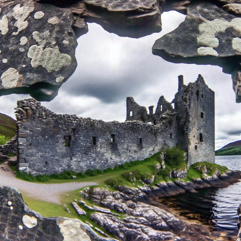 The ruins of Kilchurn Castle