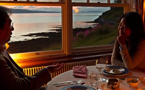 Dining with a view in coastal Argyll