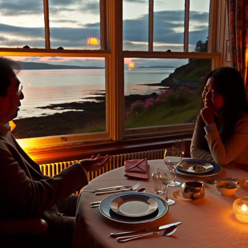 Dining with a view in coastal Argyll