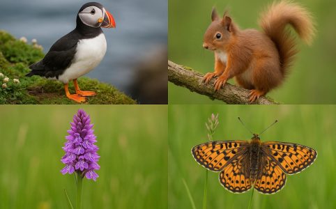 Rare flora and fauna in Argyll