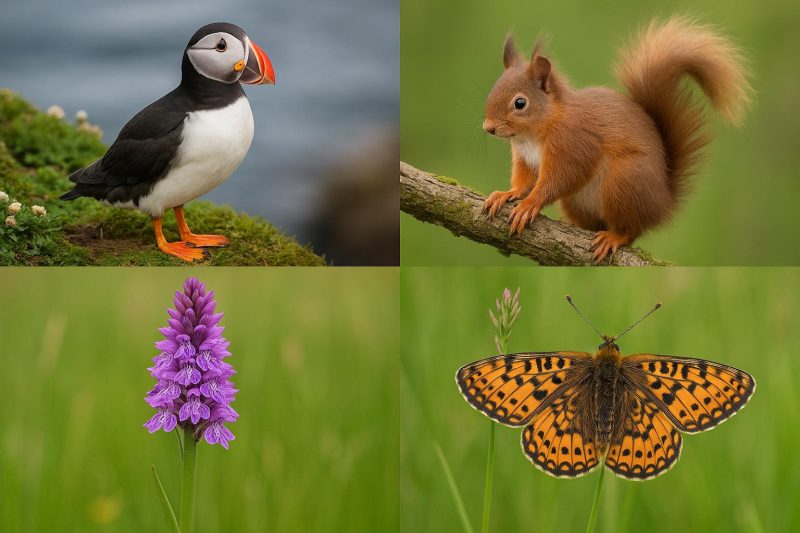 Rare flora and fauna in Argyll