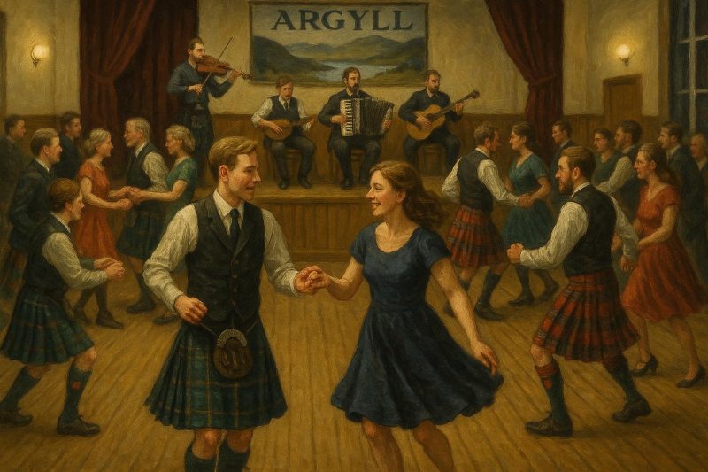Attending a ceilidh in Argyll