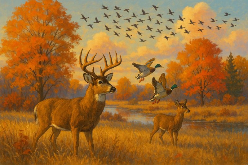 Bird migrations and seasonal wildlife